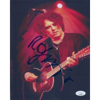 Robert Smith The Cure Singer Signed 8x10 Laser Print Photo JSA Authenticated