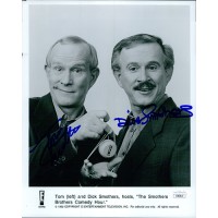 Tom And Dick Smothers Brothers Signed 8x10 Glossy Promo Photo JSA Authenticated