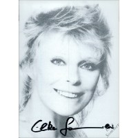 Elke Sommer Actress Signed 4.25x5.75 Cardstock Photo JSA Authenticated