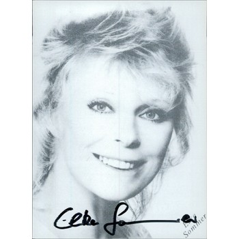 Elke Sommer Actress Signed 4.25x5.75 Cardstock Photo JSA Authenticated