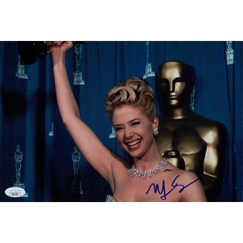 Mira Sorvino Actress Signed 8x12 Glossy Photo JSA Authenticated