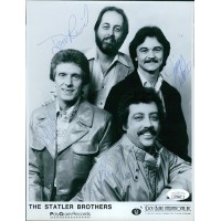 The Statler Brothers Signed 7.5x10 Promo Glossy Photo JSA Authenticated