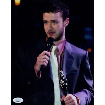 Justin Timberlake Actor Singer Signed 8x10 Glossy Photo JSA Authenticated