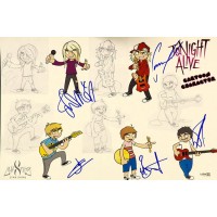 Tonight Alive Band Signed 12x18 Glossy Photo JSA Authenticated Jenna McDougall