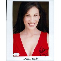 Deena Trudy Actress Producer Signed 8x10 Cardstock Photo JSA Authenticated