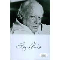 Leon Uris Writer Signed 5x7 Glossy Photo JSA Authenticated