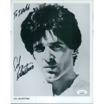 Sal Valentino Singer Songwriter Signed 8x10 Cardstock Photo JSA Authenticated