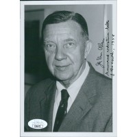 James Van Allen Space Scientist Signed 5x7 Matte Photo JSA Authenticated