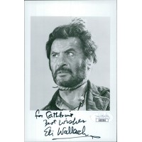 Eli Wallach Actor Signed 4x6 Cardstock Photo JSA Authenticated