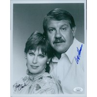 Webster Alex Karras and Susan Clark Signed 8x10 Glossy Photo JSA Authenticated
