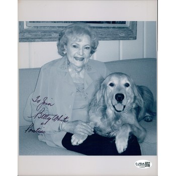 Betty White Actress Signed 8x10 Glossy Photo JSA Authenticated Personalized Betty White Actress Signed 8x10 Glossy Photo JSA Authenticated Personalized