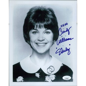 Cindy Williams Actress Signed 8x10 Glossy Photo JSA Authenticated