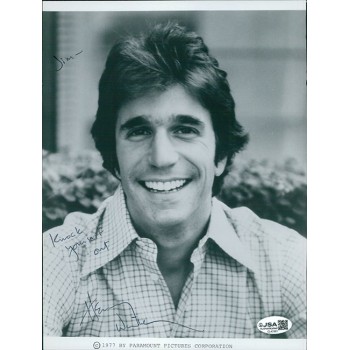 Henry Winkler Actor Signed 7.5x10 Cut Glossy Promo Photo JSA Authenticated Henry Winkler Actor Signed 7.5x10 Cut Glossy Promo Photo JSA Authenticated