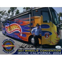 Larry Wood Hot Wheels Designer Signed 8.5x11 Page Photo JSA Authenticated