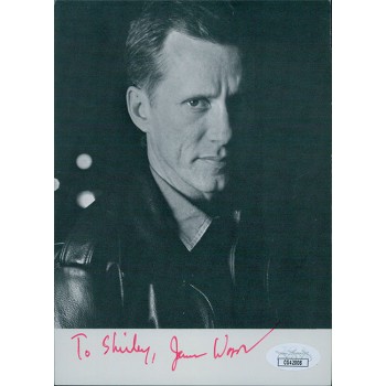 James Woods Actor Signed 5x7 Cardstock Photo JSA Authenticated Personalized