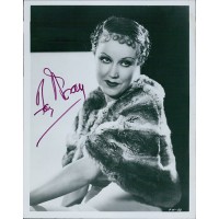 Fay Wray Signed Vintage 8x10 Original B&W Photo JSA Authenticated 