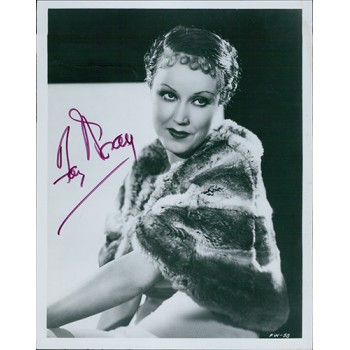 Fay Wray Signed Vintage 8x10 Original B&W Photo JSA Authenticated 