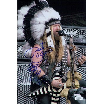 Zakk Wylde Ozzy Osbourne Guitarist Signed 8x12 Matte Photo JSA Authenticated