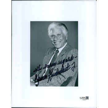 Efrem Zimbalist Jr. Actor Signed 8x10 Matte Photo JSA Authenticated Kinks