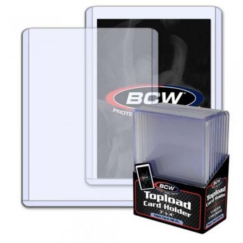 BCW 3x4 Thick Card Topload Holder 138 PT. (10-Count)