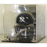 Deluxe Full Size Baseball Helmet Display Case with Stand