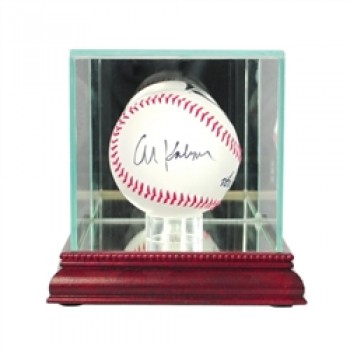 Deluxe real glass single baseball display