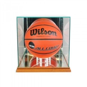 Deluxe real glass full size basketball display