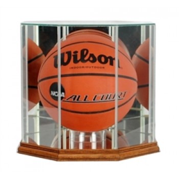Deluxe real glass full size basketball octagon display