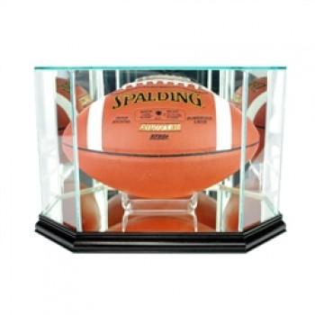 Deluxe real glass full size football octagon display