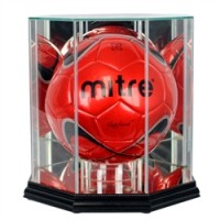 Deluxe real glass soccer ball display