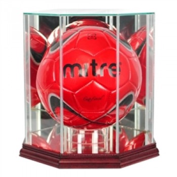 Deluxe real glass soccer ball display