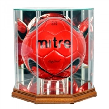 Deluxe real glass soccer ball display