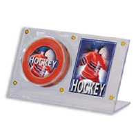 Ultra Pro Hockey Puck and Card Holder Acrylic Case