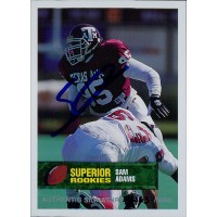 Sam Adams Texas A&M 1994 Superior Rookies Autographed Card /5000 #59