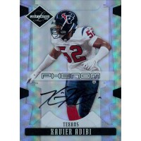 Xavier Adibi Houston Texans Signed 2008 Leaf Limited Card #299 /299