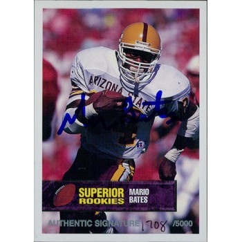 Mario Bates Arizona State Sun Devils 1994 Superior Rookies Autographed Card /5000 #24