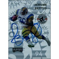 Jerome Bettis Los Angeles Rams Signed 1994 Playoff Card #246 JSA Authenticated