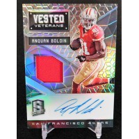 Anquan Boldin Signed 2016 Panini Spectra Vested Veterans Jersey Card VV-AB 13/49