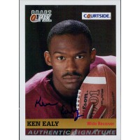 Ken Ealy Central Michigan Chippewas Signed 1992 Courtside Draft Pix Card #68