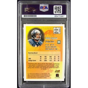 Bobby Engram Chicago Bears Signed 1996 Topps Finest Card #350 PSA Authenticated