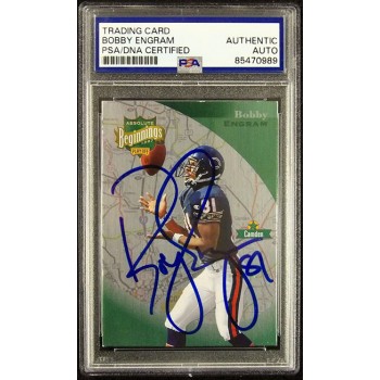 Bobby Engram Chicago Bears Signed 1997 Playoff Absolute Card #56 PSA Authentic