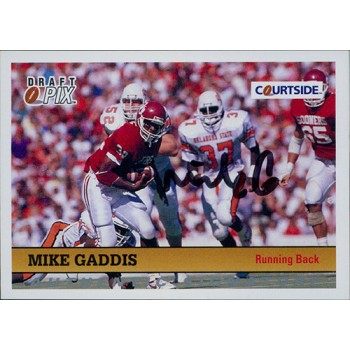 Mike Gaddis Oklahoma Sooners 1992 Courtside Draft Pix Autographed Card #85