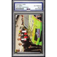 Joe Gibbs Washington Redskins Signed 1992 Pro Line Card #4 PSA Authenticated