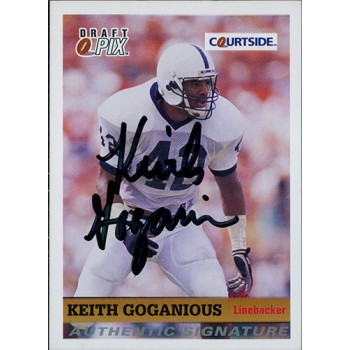 Keith Goganious Penn State Nittany Lions 1992 Courtside Draft Pix Signed Card 94