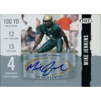 Mike Jenkins Signed 2008 SAGE HIT Football Card #A96