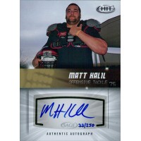 Matt Kalil Signed 2012 SAGE HIT Football Card #A45 33/250