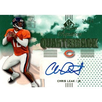 Chris Leak Signed 2007 SP Chirography Signature Quarterbacks Card #SQ-CL 24/50