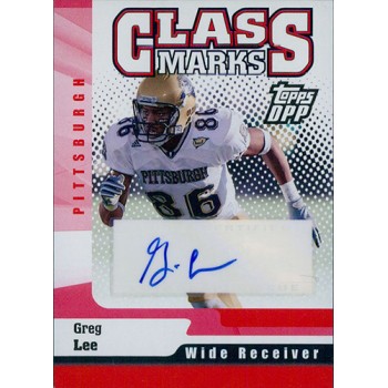 Greg Lee Signed 2006 Topps Draft Picks Class Marks Card #GM-GL