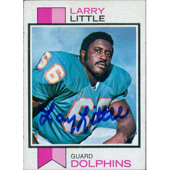 Larry Little Miami Dolphins Signed 1973 Topps Card #440 JSA Authenticated Larry Little Miami Dolphins Signed 1973 Topps Card #440 JSA Authenticated