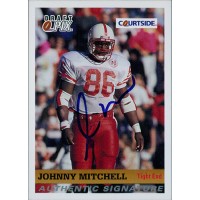 Johnny Mitchell Nebraska Cornhuskers 1992 Courtside Draft Pix Signed Card #75